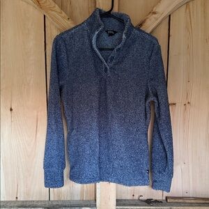 Eddie Bauer Heathered Navy Turtleneck Sweater